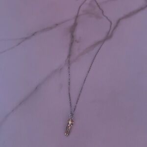 Necklace hug couples valentine’s silver and gold